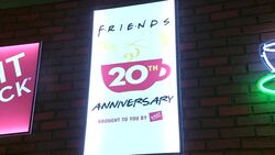 To commemorate the 20th anniversary of the premiere of "Friends," a replica of the characters' regular hangout - Central Perk - has been set up in the New York City neighborhood where the gang lived on the show. (Sept. 15) News Clip
