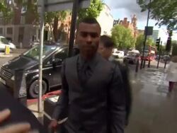 Ashley Cole Arrives at Westminster Court News Clip