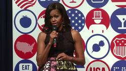 Michelle Obama takes a cookery class News Clip