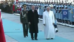 CLEAN : Pope Francis meets Erdogan in Turkey for first visit News Clip