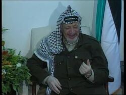 MIDDLE EAST: YASSER ARAFAT/ DENNIS ROSS TALKS News Clip