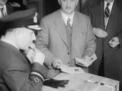 KonstantÃ­nos G. KaramanlÃ­s elected Greek Prime Minister Stock Footage