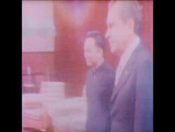 SYND 24 2 76 FORMER US PRESIDENT RICHARD NIXON MEETS MAO ZEDONG AND HUA JUOFENG IN PEKING (BEIJING) News Clip