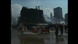 Giuliani touring Ground Zero with press News Clip