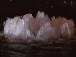 Sewer Drain Overflowing In Heavy Rain- Urban Street Flooding Stock Footage