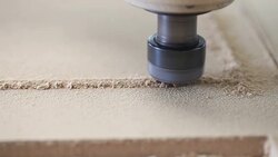 Milling Machine in Operation Stock Footage