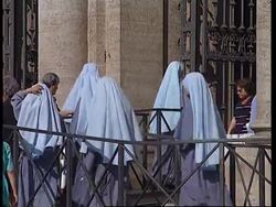 Bernard Law celebrates mass in public after resigning News Clip