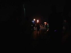 Police on streets keeping protesters calm News Clip