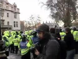 Police And Protesters Clash At Education Demo News Clip