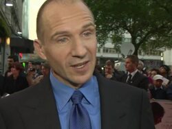 INTERVIEW - Ralph Fiennes on Charles Dickens, comparing the story to modern times, social scandal at 'The Inivible Woman' Red Carpet on October 17, 2013 in London, England. Stock Footage