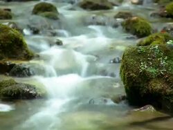 HD TIME-LAPSE: Mountain creek Stock Footage