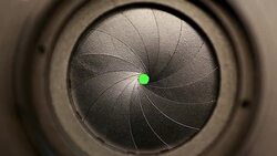 Aperture transitions Stock Footage