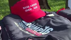 CLEAN : Trump supporters gather ahead of rally in Syracuse News Clip