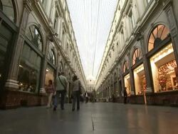 Shopping centre, Brussels, Belgium Stock Footage