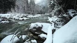 River in the mountains of Caucasus Stock Footage