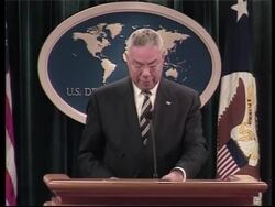 Powell presents report on human trafficking News Clip