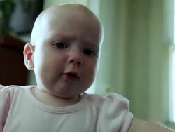 CU View of baby crying / LosAngeles, CA, United States Stock Footage