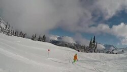 Snowboarding follow cam Stock Footage