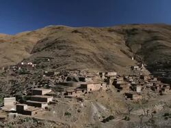 Ourika Valley general views Stock Footage