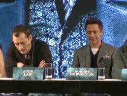 Sherlock Holmes Press Conference Stock Footage