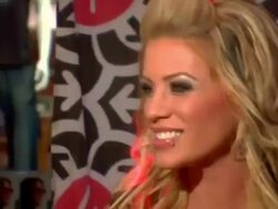 WWE Diva Ashley Massaro Autographs Copies of Her April Playboy Stock Footage