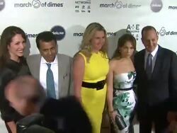 Jennifer Lopez, Nancy Dubac, Balaji Govindaswami, Karyn DeMartini and Jimmy Horowitz at March of Dimes Celebration of Babies Luncheon Honoring Jennifer Lopez in Los Angeles, CA on 12/06/13 Stock Footage