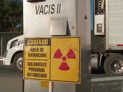 Semi-truck x-ray inspection Stock Footage