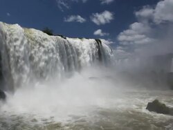 HD video of Iguazu Falls, from Brazilian side Stock Footage