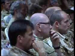 British troops watch England beat France Instructional Video