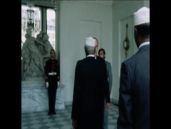 SYND 18 8 77 PRESIDENT GOULED AT ELYSEE News Clip