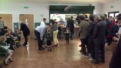 General Election 2015 - Nick Clegg Visits School In Chippenham News Clip