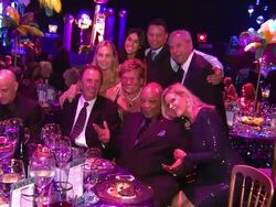 Claude Mann & Alfred Mann, Cassandra Mann, Terrence Howard, Quincy Jones (and Andre Agassi) at the The Alfred Mann Foundation's Annual Black-Tie Gala at Santa Monica CA. (Footage by WireImage Video/Getty Images Entertainment Video) Stock Footage