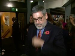 John Landis at the Burke and Hare World Premiere at London England. (Footage by WireImage Video/GettyImages) Stock Footage