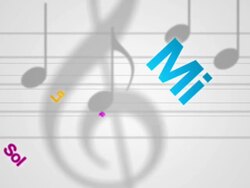 Do Re Mi Fa Sol La Ti words animation Stock Footage