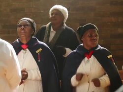 Concern For Nelson Mandela Continues As He Battles A Lung Infection Stock Footage