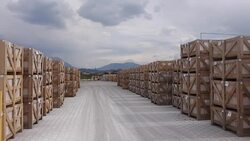 Marble ,Granite warehouse Stock Footage