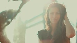 Nice woman video portrait in London Stock Footage