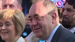 VOICED : Scottish leader Salmond scents victory in historic poll News Clip