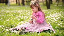 Girl blowing bubbles Stock Footage