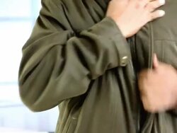 Feeling pain in the chest area close to heart Stock Footage