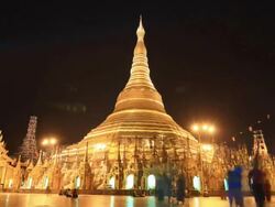 Shwedagon Pagoda - Yangon, Myanmar Stock Footage
