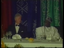 NIGERIA: US PRESIDENT CLINTON: STATE DINNER News Clip