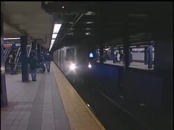 A New York City artist is using some unlikely materials for his latest creation.  When Joshua Allen Harris' design is lying on top of a subway grate it could be mistaken for trash, but when a train passes underneath it becomes a giraffe News Clip