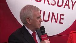 UK 2017 General Election - Labour's John McDonnell Campaigning in Lincoln News Clip