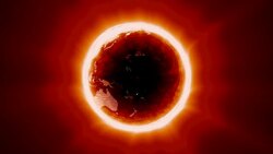 red digital globe Stock Footage