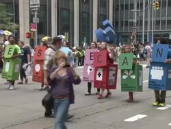 People's Climate March - NYC Stock Footage