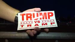 Hofstra University Protest, Presidential Debate 2016 Stock Footage