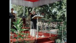 SYND 05 01 83 INDIAN PREMIER, INDIRA GANDHI, ATTENDS THE GOLDEN JUBILEE OF THE INDIAN MILITARY  ACADEMY News Clip
