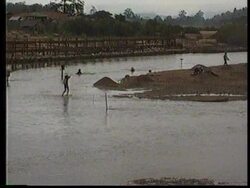 THAILAND: BURMA HALTS CONSTRUCTION OF BRIDGE News Clip