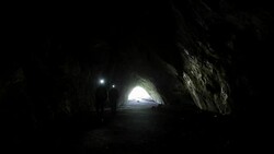 In a cave Stock Footage